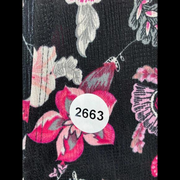 LulaRoe Womens Black Floral Vest Maxi Pink Flowers Sleeveless NWT Size Small - Picture 11 of 11